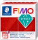 Pâte à cuire FIMO Effect, pain de 57 g, couleur rouge pailleté,image 1