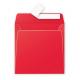 Boîte de 200 enveloppes Pollen 165x165, 120 g/m², patte autocollante, coloris rouge groseille,image 1