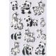Stickers MAGIC Mousse, motif Pandas et zèbres,image 1