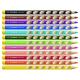 Etui de 12 crayons de couleur ergonomiques EASYcolors GAUCHER, couleurs assorties (12) + taille-crayon,image 2