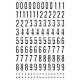 Glitty, sachet de 228 gommettes (2 planches 10,5x16cm), thème Alphabet / chiffres, noir,image 3