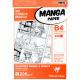 Etui de 40 feuilles de papier Manga 200g/m², format B4, avec grille casée,image 1