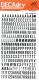 Planche de lettres et chiffres transfert noir 8mm - 1 feuille,image 1