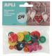 Sachet de 30 boutons ronds en bois, coloris assortis,image 1