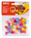 Sachet de 60 boutons en plastique, formes et coloris assortis,image 1