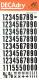 Planche de chiffres transfert noir 15mm - 1 feuille,image 1