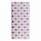 Sachet de 3 feuilles de papier de soie imprimé, 18 g/m², 0,70m x 0,50m, coloris blanc / pois roses,image 1