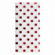 Sachet de 3 feuilles de papier de soie imprimé, 18 g/m², 0,70m x 0,50m, coloris blanc / pois rouges,image 1