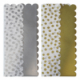 Sachet de 6 feuilles de papier de soie, 18 g/m², 0,70m x 0,50m, coloris métallisés assortis, bords découpés,image 1