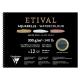 Album spiralé de 12 feuilles de papier aquarelle Etival Noir grain fin/torchon, 300 g/m², 36x48,image 1