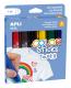 Etui de 6 craies en gouache Color Sticks Textile, coloris assortis,image 1