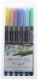 Blister de 6 feutres aquarellables Aqua Brush Duo, coloris pastels assortis, pointe 2 mm / pinceau 4 mm,image 1