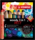 Etui carton de 6 crayons de couleur aquarellables Woody 3-in-1 ARTY, rond, couleurs assorties (6) + taille-crayon,image 1