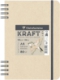 Carnet rel. intégrale de 80 feuilles de papier kraft, 115 g/m², A5, coloris kraft,image 1
